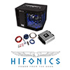 HIFONICS Basspaket 2-Kanal Endstufe/Verstärker+25cm Subwoofer+Kabel-SET 800W