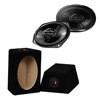 PIONEER 3-Wege Aufbau Lautsprecher Oval 16x23cm Triax MDF Gehäuse (Paar) 420W