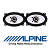 ALPINE Front/Heck Oval Auto Lautsprecher/Boxen für PORSCHE 993 - 1993-1998