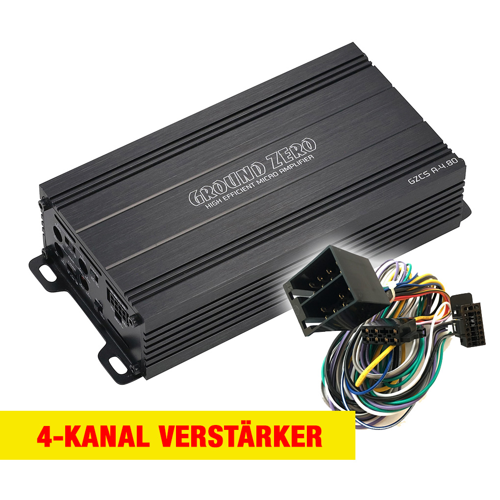 GROUND ZERO GZCS A-4.80 Endstufe/Verstärker für Toyota CH-R - 2016 